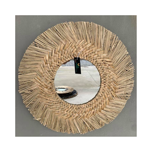 Miroir en rotin fait main du Vietnam avec de beaux motifs en rotin et une qualité supérieure - Product Image 3