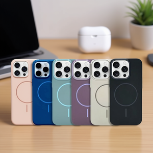 เคสโทรศัพท์มือถือแบบแม่เหล็ก TPU+PC เงาสูง สำหรับ 12/12 Pro ดีไซน์สีพื้นเรียบหรู พร้อมการปกป้องระดับพรีเมียม - Product Image 2