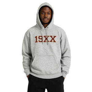 Sweat à capuche gris KAP en coton mélangé, vêtements de fraternité grecque, vêtements décontractés personnalisés Divine Nine HBCU Greek Life, année de fondation - Product Image 1