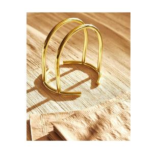 Offre Spéciale porte-serviettes en fil de fer couleur or pour Table investissement Durable dans la vaisselle améliorant le réglage de la Table pour le dîner - Product Image 1