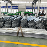 Tôle de revêtement en acier à nervures ouvertes pour les projets de construction de structures en acier, panneau de plancher composite structurel galvanisé