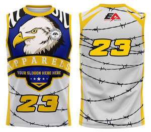 Chemise de sport personnalisable XL en coton et élasthanne pour homme, débardeur col V, vêtements de sport formels, impression évacuant l'humidité, sublimée - Product Image 1