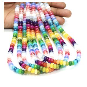 ลูกปัดควอตซ์แบบมีหลายสีสำหรับดิสโก้: งานฝีมือเครื่องประดับอัญมณีสีรุ้ง - Product Image 6