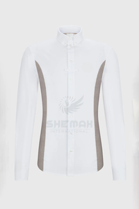 เสื้อขี่ม้าคลาสสิกเสื้อขี่ม้าสไตล์ตะวันตกผ้าระบายอากาศแบบดูดซับความชื้นได้รับการออกแบบมาเพื่อรักษา - Product Image 4