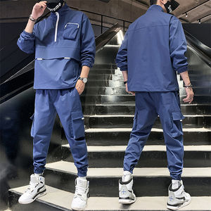 2025ชุดวอร์มผ้าฟลีซระบายอากาศสำหรับผู้ชายชุดวอร์มผ้าฟลีซสำหรับผู้ชายดีไซน์แบบสตรีทพิมพ์ลายโลโก้ตามสั่ง - Product Image 4