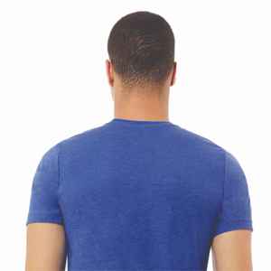 T-shirt basique à col rond 100% coton avec impression de logo personnalisé pour automne hiver T-shirts à manches longues à col rond pour hommes motif tricoté - Product Image 4