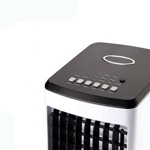 Mini ventilateur portable avec réservoir d'eau de filtre à air intégré et support de sac de glace pour l'étude de bureau à domicile et le refroidissement de dortoir - Product Image 5