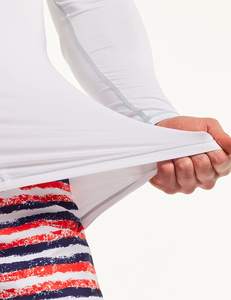 Rashguard de manga larga para hombre, camisa de compresión de secado rápido, ligera, transpirable, protección UV, gimnasio, entrenamiento, surf, natación - Product Image 6