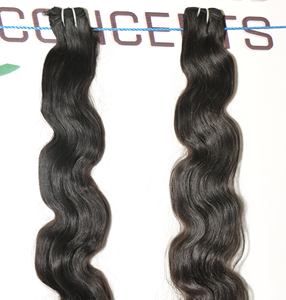 100% Vierge Indien Corps Vague Non Transformé Naturel Noir Couleur Temple Bundle Extensions de Cheveux Humains Lâche Profonde Super Vague - Product Image 3