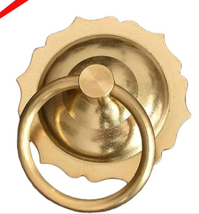 Aldaba de puerta con acabado dorado de buena calidad para hoteles, restaurantes y hogares - Product Image 1
