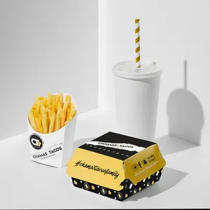 Hersteller recycelbare umwelt freundliche kunden spezifische Fast-Food-Box-Verpackung