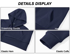 เสื้อฮู้ดแขนยาวสำหรับผู้หญิงเสื้อสเวตเตอร์ถักเนื้อสัมผัสแบบผสมมีซิปสำหรับฤดูหนาวฤดูใบไม้ร่วง - Product Image 6