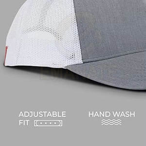 Casquette de camionneur personnalisée avec logo, dos en maille, réglable, bouton, coton/polyester, casquettes de baseball, hip-hop en plein air pour la personnalisation - Product Image 5