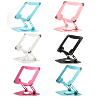 Support d'ordinateur portable ergonomique en aluminium, pliable et réglable, couleur personnalisable, fixation sur table, léger (800g), personnalisable