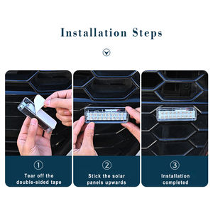 Double vente 300mm Barre de sécurité LED <span class=keywords><strong>sans</strong></span> <span class=keywords><strong>fil</strong></span> solaire Hot Post Traffic Cone Avertissement lampe clignotant pour accessoires de voiture - Product Image 6