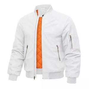Blouson aviateur coupe-vent décontracté pour hommes, coupe-vent à fermeture éclair complète, manteau d'hiver chaud et rembourré, veste d'hiver MS-JS-0081 - Product Image 2