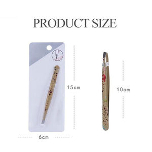 Pinzas de Cejas Profesionales de Acero Inoxidable con Punta Puntiaguda KAAMIR INSTRUMENTS KI-ET-214 - Ecológicas, Ligeras, Reutilizables y de Lujo - Product Image 4