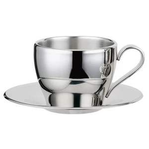 Hot Sale Stainless Steel Expresso Coffee <b>Cup</b> <b>Set</b> Dinnerware Tea <b>Sets</b> Coffee Milk Mug <b>Set</b> With Spoon and Plate Coaster - Product Image 1
