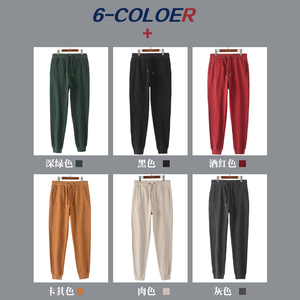 Pantalones Deportivos de Felpa Francesa para Hombre, de Pierna Ancha y Recta, Gruesos y Sencillos para Invierno, con Logotipo Personalizado del Fabricante - Product Image 2