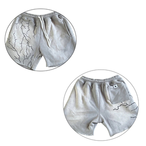 2025 vente directe d'usine personnalisé imprimé hommes lavage à l'acide Shorts coton fait lourd 400 + GSM hommes lavage à l'acide Shorts - Product Image 6