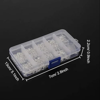 100 pièces de crochets de boucles d'oreilles, anneaux de jonction et attaches pour boucles d'oreilles en laiton, argent et or, 4mm+, assortis, fournitures pour la fabrication de bijoux et la broderie
