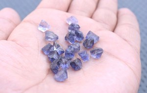 Piedras preciosas sueltas de 6-8MM de iolita azul de 50 piezas de alta calidad, lote de piedras preciosas naturales crudas, piedras en bruto de alta calidad - Product Image 5