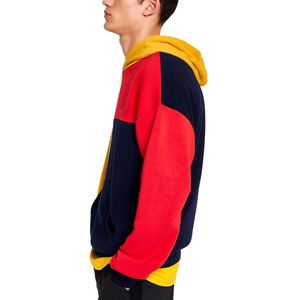 Sudaderas con capucha con bolsillos de canguro para hombre, ropa de calle informal con panel personalizado, Jersey de algodón 100%, sudaderas con capucha para ropa informal - Product Image 5