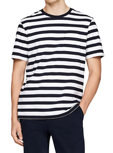 เสื้อยืดคอกลมแขนสั้นสำหรับผู้ชายผ้าคอตตอน100% แบบถักสวมใส่สบายแห้งเร็วระบายอากาศทรงพอดีตัวปกติ - Product Image 2