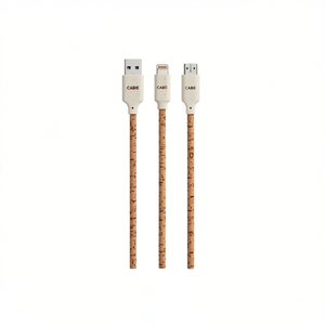 3in1 CABIE Cork Ecological USB <b>Charge</b> <b>Cable</b> for Promotional Gadgets - Product Image 3