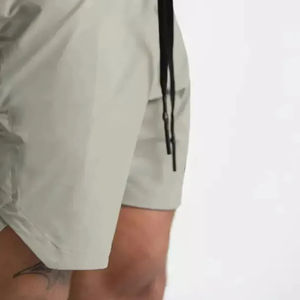 <b>Men's</b> 7-Inch Gym Running <b>Shorts</b> <b>Elastic</b> <b>Waist</b> Compression Liner Quick Dry Training Solid Custom Sports Wear Zipper Pockets - Product Image 3