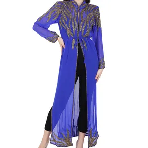 Abaya desain terbaru Fashion pakaian dewasa untuk wanita desain pesta koktail gaun panjang gaun Maxi dengan tali Spaghetti obral