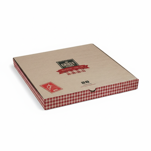 Caja de Pizza Corrugada Reciclable Ecológica Premium para Empaque de Pizza Caliente y Fresca con Revestimiento Resistente a la Grasa - Product Image 1