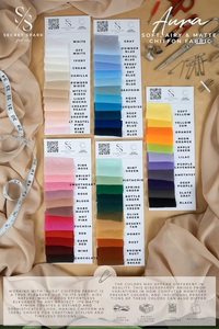 High Quality Customized Colors Chiffon <b>Fabric</b> Soft Matte Airy Girls Lingerie Skirt Headbands Summer Dresses Car/Bag - Product Image 4