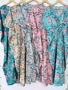 ชุดเดรสคาฟตันผ้าฝ้ายคาฟตันลายดอกไม้ชุดเดรสใส่ไปเลานจ์สำหรับผู้หญิงเพื่อนเจ้าสาวงานเลี้ยงงานแต่งงานของขวัญสำหรับเธอ - Product Image 5