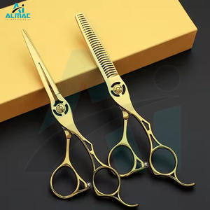 Professional Barber Salon Straight <b>Scissors</b> Shears Set Sharp Stainless Steel Rubber Right-Handed Hair Cutting Different Designs - Product Image 1
