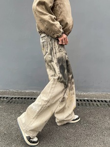 Vintage hommes coupe décontractée coupe-vent survêtement Streetwear respirant léger 100% coton grande taille propre droite plat - Product Image 4