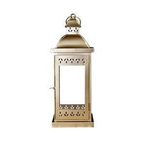 Farol de Vela Vintage Personalizado de Metal y Vidrio Estilo Marroquí, Color Negro, Perfecto para Decoración del Hogar y Jardín, Farol Colgante Decorativo - Product Image 2