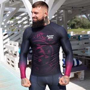 Durable Grappling Rashguard <b>BJJ</b> Compression Top MMA No-Gi Training Long Sleeve Fightwear Rash Guard - Product Image 4