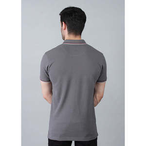 Polo de Manga Corta Elástica Philip para Hombre de Unze London, Cómodo, Tejido de Alta Calidad, Bordado, Sólido, Transpirable, Tallas XL a 6XL - Product Image 5
