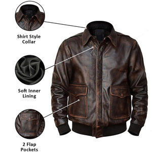 Chaqueta de bombardero de piloto de moda con bordado de impresión de logotipo personalizado para hombre y mujer, ropa de calle, proveedor de ropa de abrigo informal - Product Image 3