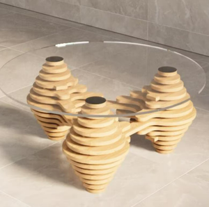 Table basse paramétrique Kalatri, luxe moderne, amovible, légère, lavable, forme personnalisée, décoration intérieure, maison, bureau, hôtel - Product Image 2