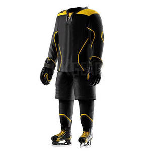 Uniforme Hokey de glace durable et léger adapté aux sports fabriqué à partir de tissu de haute qualité avec logo personnalisé - Product Image 4