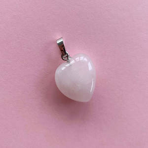 Forma de corazón Cuarzo Rosa Chakra Colgante Mayorista Fabricante New Age Colgantes - Product Image 1