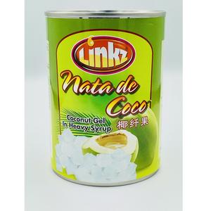 Prix de gros, prêt à consommer, halal, 565g, Linkz, nata de coco à la noix de coco dans un sirop épais, cubes translucides en conserve, Thaïlande - Product Image 1
