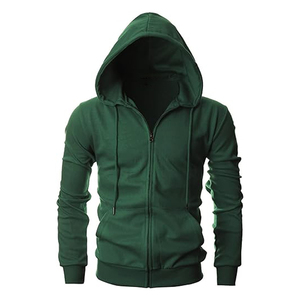 Sweat à capuche en polaire douce Ultimate pour hommes avec fermeture éclair complète-Sweat à capuche camouflage simple et décontracté avec poche Kanga et cordons de serrage - Product Image 1