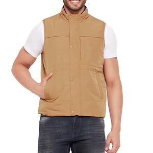 Chaqueta Impermeable Ligera Informal de Lona para Hombre, Chaleco Acolchado sin Mangas para Primavera, Senderismo, Viajes, Uso Diario, Talla Grande - Product Image 1