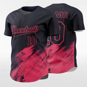 2025 ropa deportiva para hombres, diseño de logotipo personalizado, camiseta de béisbol de alta calidad, ropa de equipo transpirable, gran oferta con servicio OEM ODM - Product Image 3