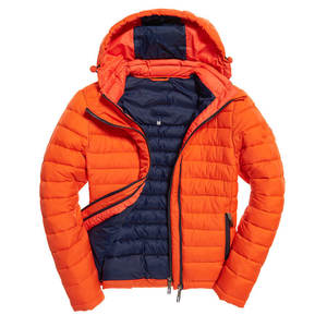 Chaqueta Parka cálida de invierno 2024 para hombre, abrigos acolchados con capucha y cremallera en lona, chaqueta acolchada de moda especial al por mayor - Product Image 2