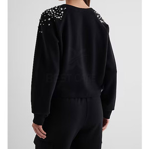Sweat strass à la mode pour les femmes parfait pour la fête ou une tenue décontractée Sweat strass - Product Image 2