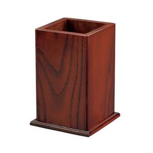 Boîte de rangement de papeterie de bureau en bois pour crayons - Product Image 1